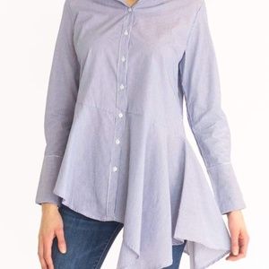 Poplin Pinstripe Top